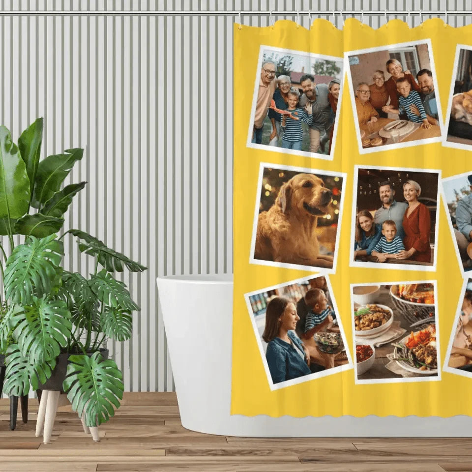 Custom Photo Shower Curtains Personalized Gifts for Your Family
