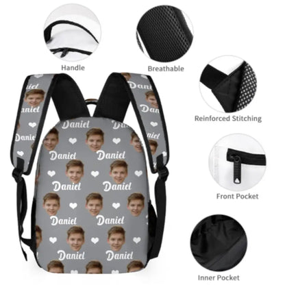 free shipping✈️ Customized Boys Backpacks Personalized with Face Prints