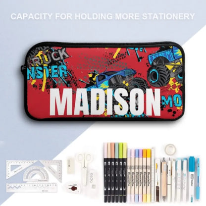 Personalized Monster Truck Name Custom Backpack