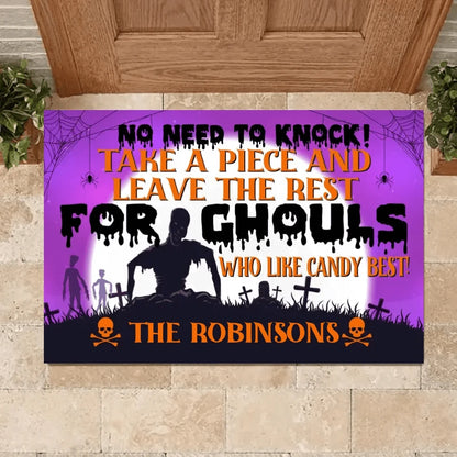 No Need To Knock - Take Away A Personalized Decorative Mat, Halloween Ideas