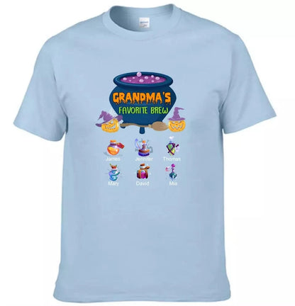 Grandma's Favorite Beer - Personalized T-Shirt, Halloween Gift
