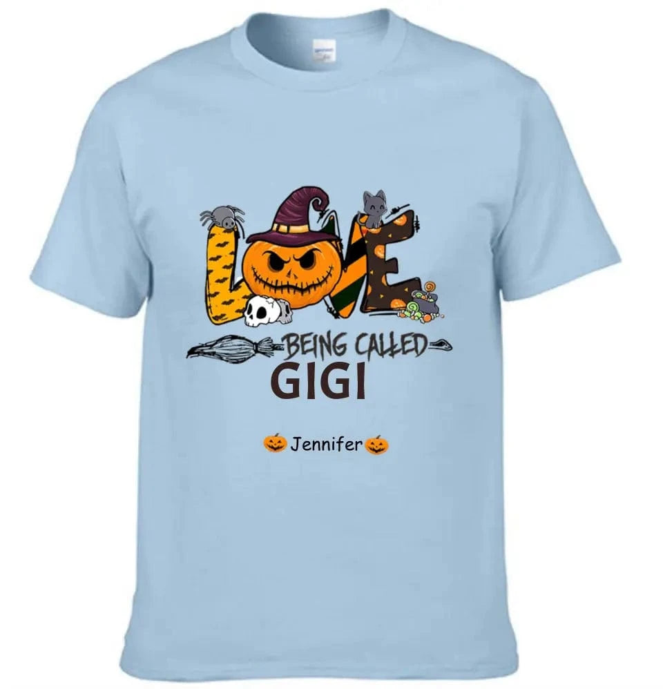 Love Being Called Grandma Halloween - Personalized T-Shirt - A Halloween Gift for Grandma