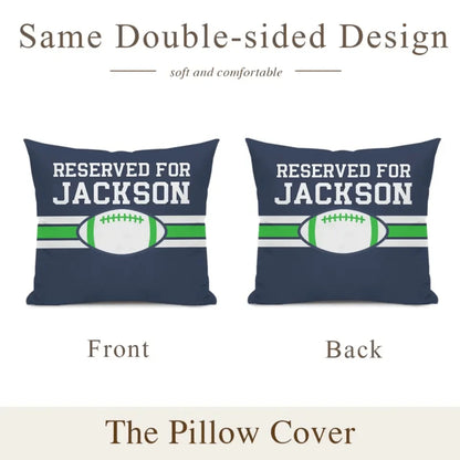 Team Spirit - Personalized  Football Pillowcase - Perfect Fan Gift!