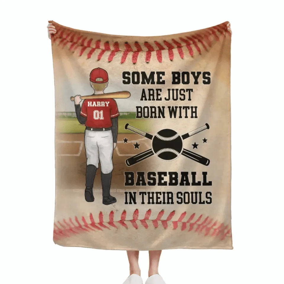 Baseball Sport - Personalized  Blanket - Gifts for Baseball players,Enthusiasts