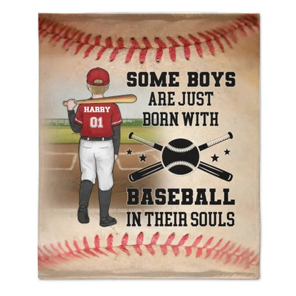 Baseball Sport - Personalized  Blanket - Gifts for Baseball players,Enthusiasts