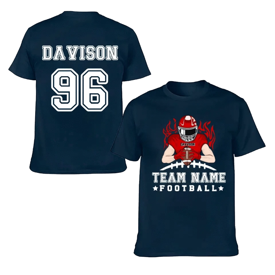 Football Season - Personalized American Football Team Shirt - A Gift for Football Player,Lovers