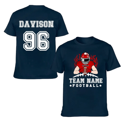 Football Season - Personalized American Football Team Shirt - A Gift for Football Player,Lovers