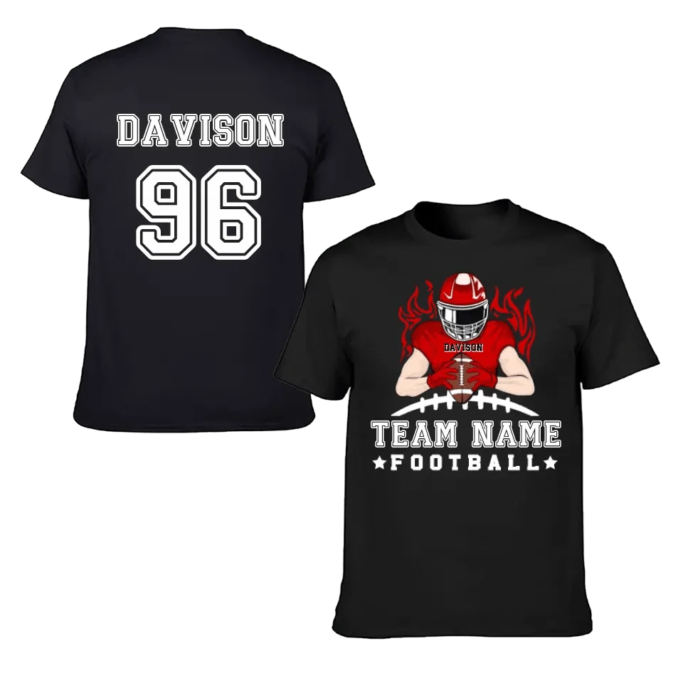 Football Season - Personalized American Football Team Shirt - A Gift for Football Player,Lovers