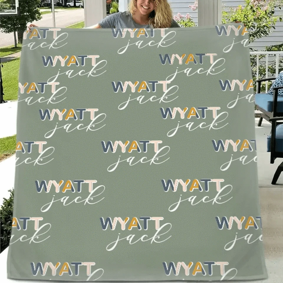 Customized Baby Name Blankets, Gifts for Kids