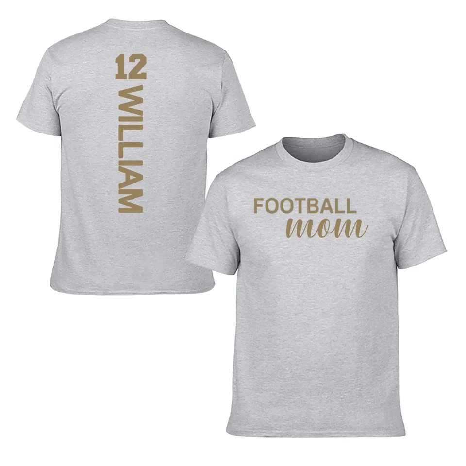 Love football - Personalised Name And Number T-Shirt - A Gift for Family,Players
