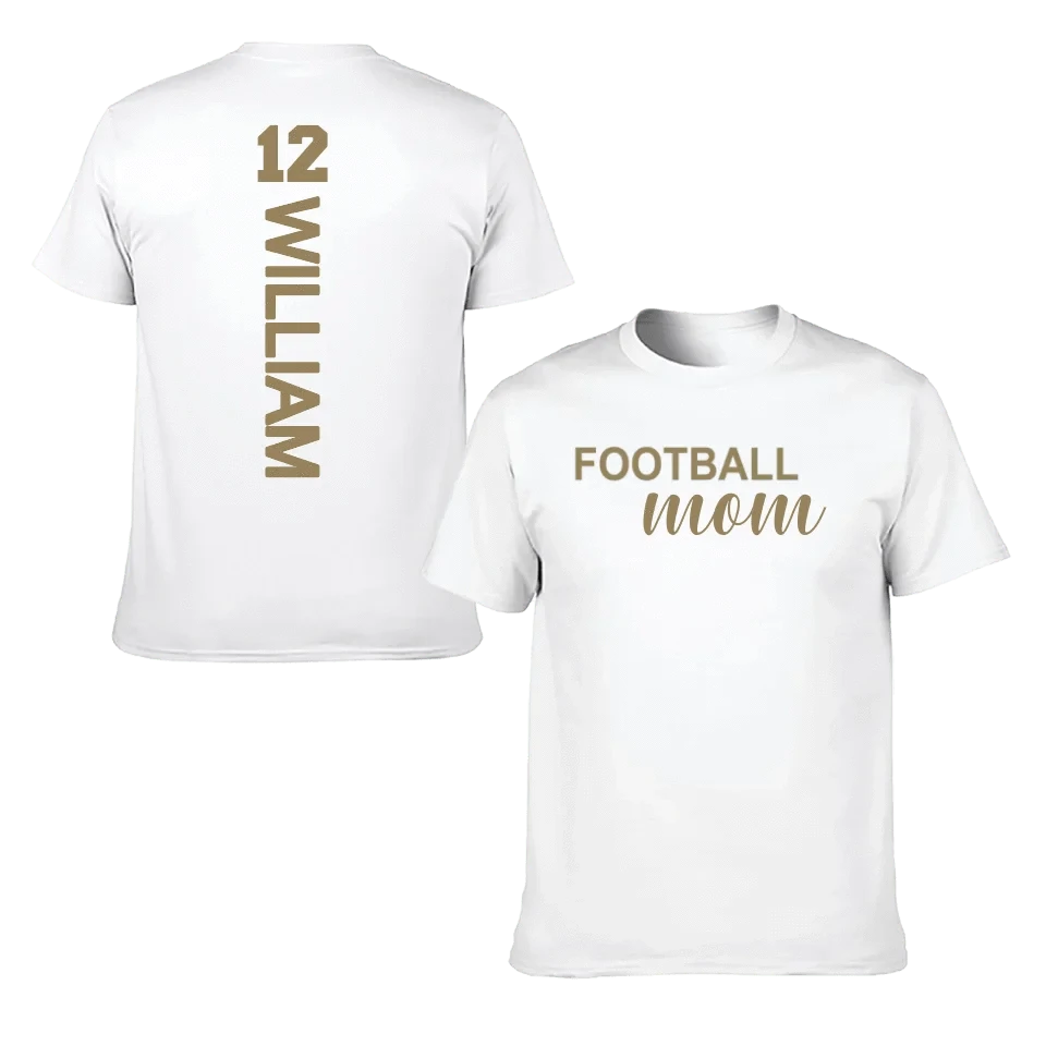 Love football - Personalised Name And Number T-Shirt - A Gift for Family,Players