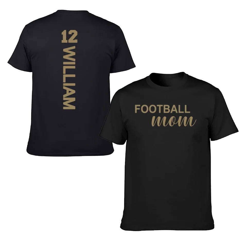Love football - Personalised Name And Number T-Shirt - A Gift for Family,Players