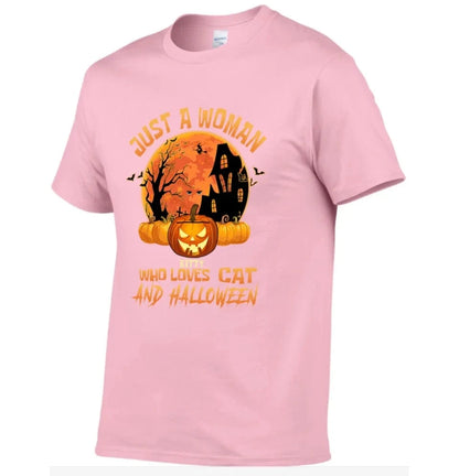 Cat Halloween Pumpkin Head Name Customized T-Shirt - Halloween Gift