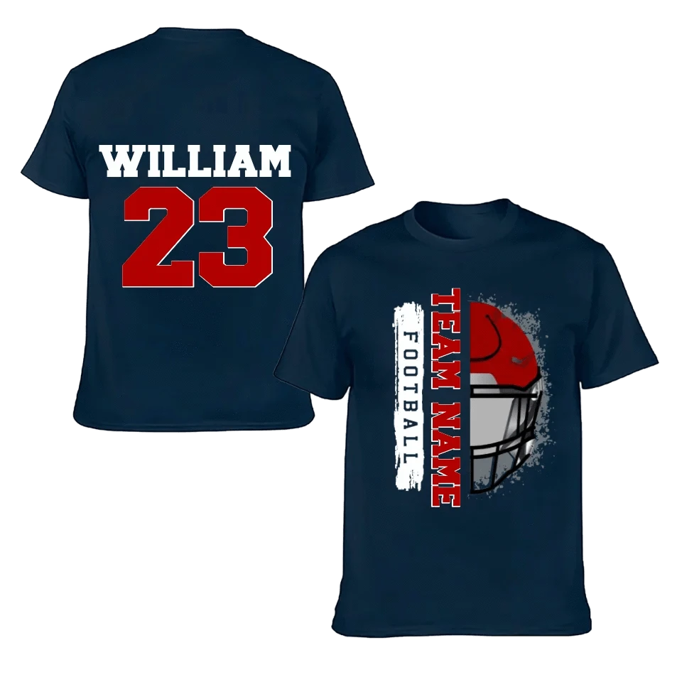 Football Helmet - Personalised Helmets And Name T-shirt - A Gift for Football Players,Lovers