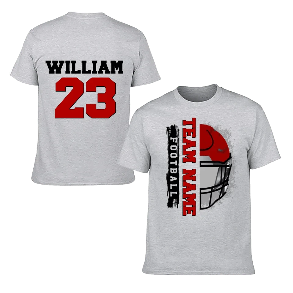 Football Helmet - Personalised Helmets And Name T-shirt - A Gift for Football Players,Lovers