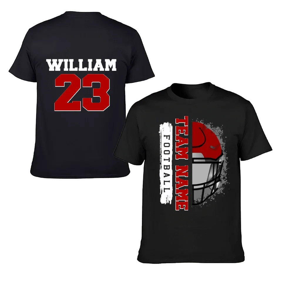 Football Helmet - Personalised Helmets And Name T-shirt - A Gift for Football Players,Lovers