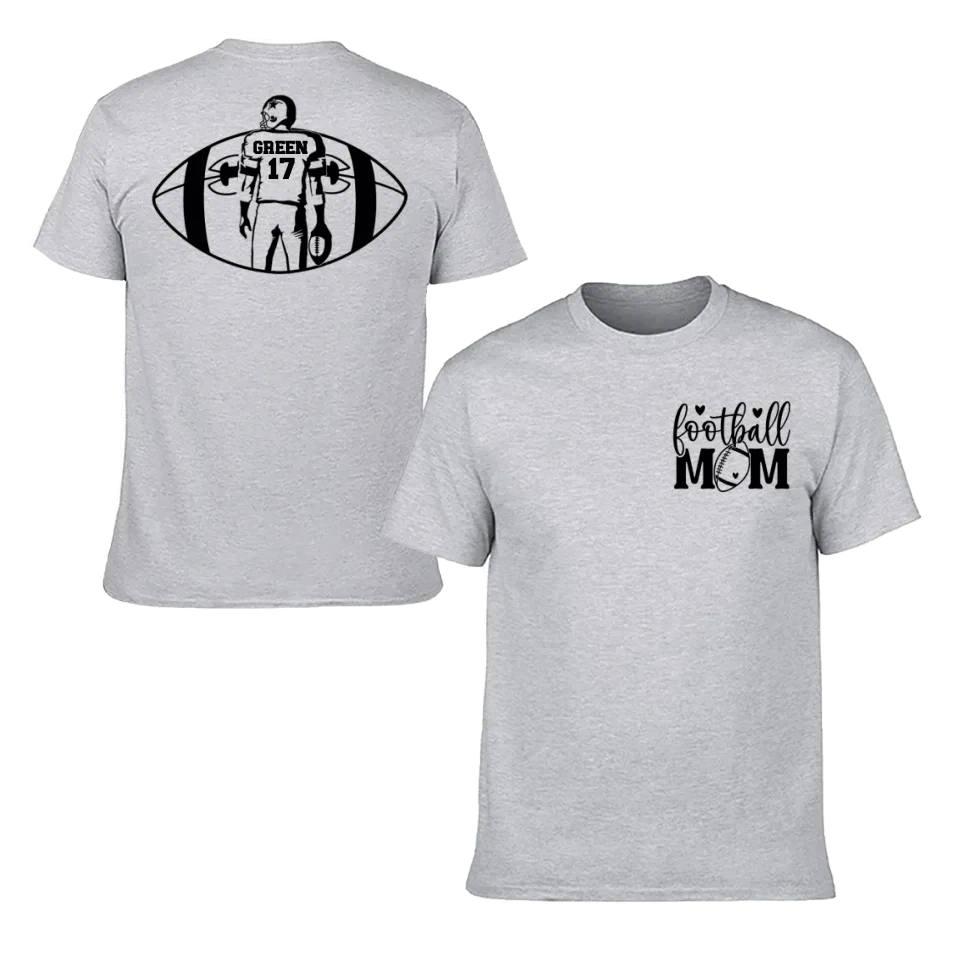 Support Football - Personalised Matchday 2 Sided T-Shirt - A Gift For Mom