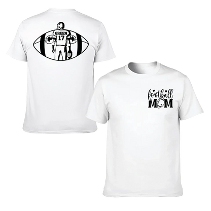 Support Football - Personalised Matchday 2 Sided T-Shirt - A Gift For Mom