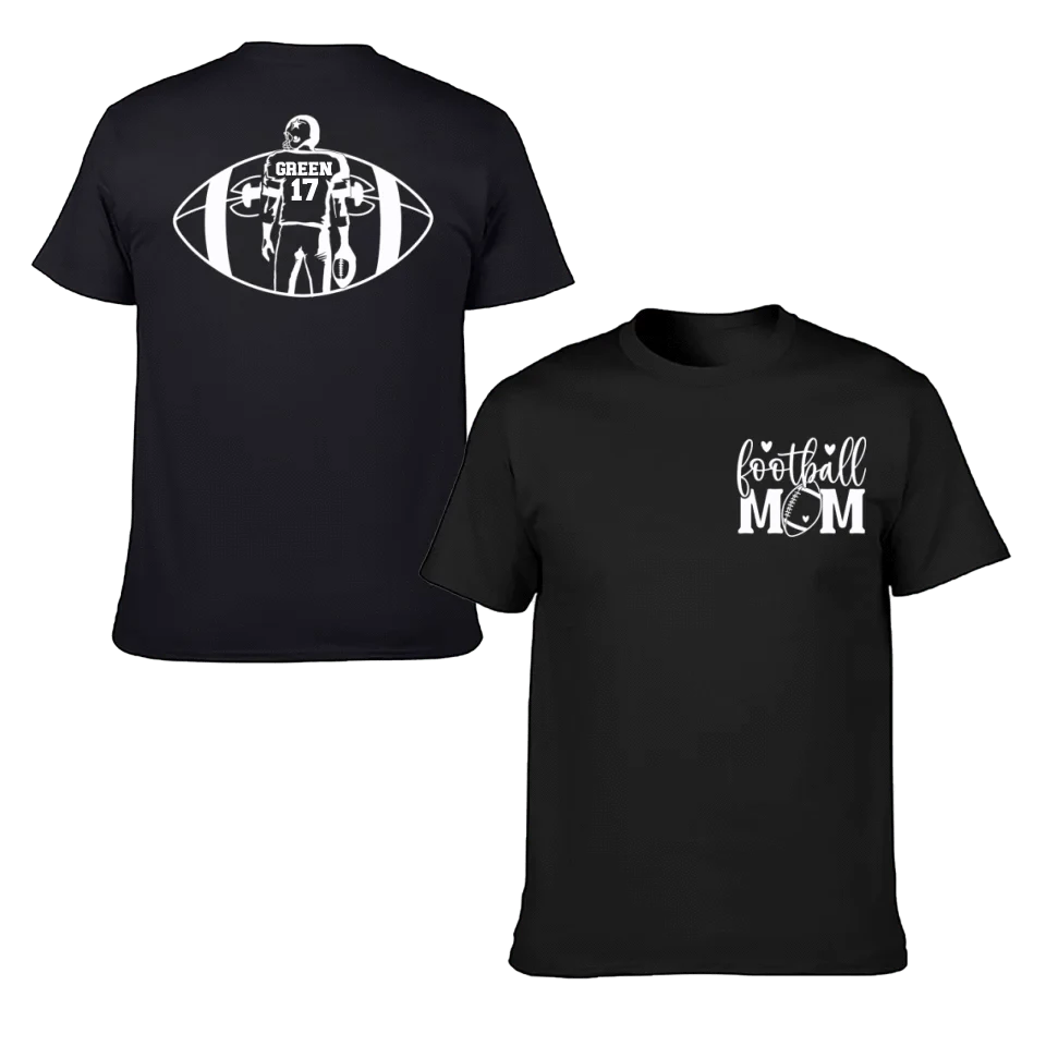 Support Football - Personalised Matchday 2 Sided T-Shirt - A Gift For Mom