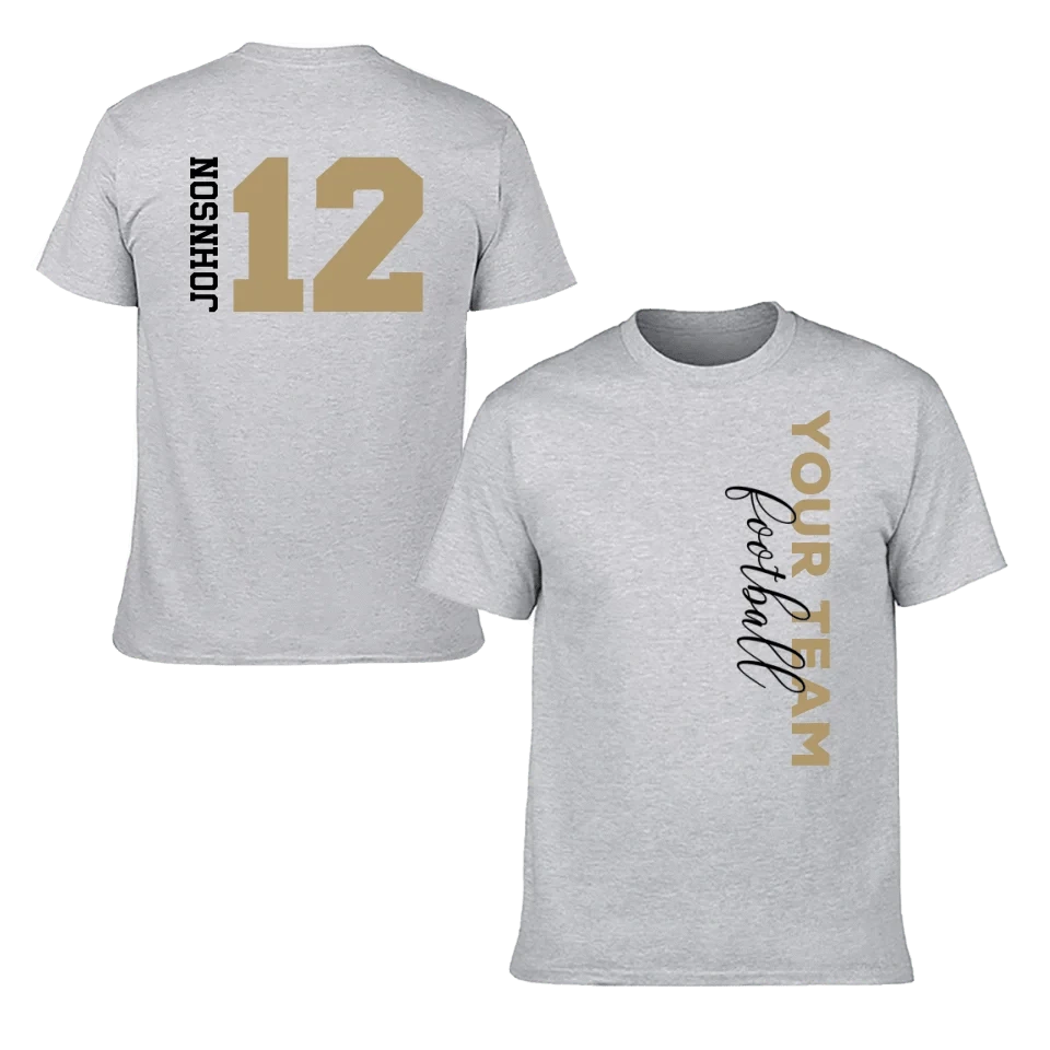 Game Day - Personalised Name And Number 2 Sided T-Shirt - A Gift For Football Supporters,Players