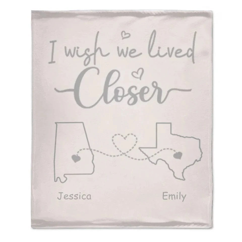 I Wish - Personalised Blanket With Name And State - A Gift For Best Friends,Family,Lovers