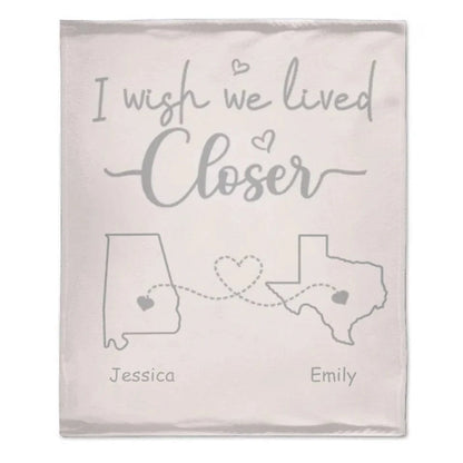 I Wish - Personalised Blanket With Name And State - A Gift For Best Friends,Family,Lovers
