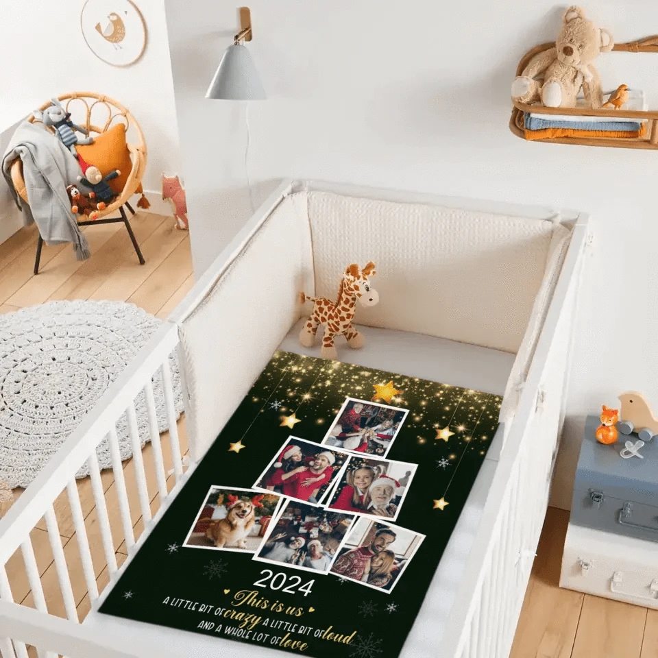 Custom Photo Being With Family Is The Best Part Of Christmas - Family Personalized Custom Blanket - Christmas Gift For Family Members