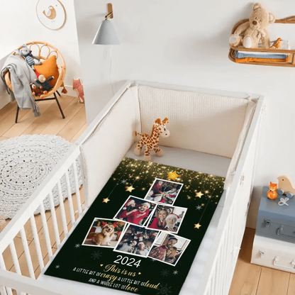 Custom Photo Being With Family Is The Best Part Of Christmas - Family Personalized Custom Blanket - Christmas Gift For Family Members