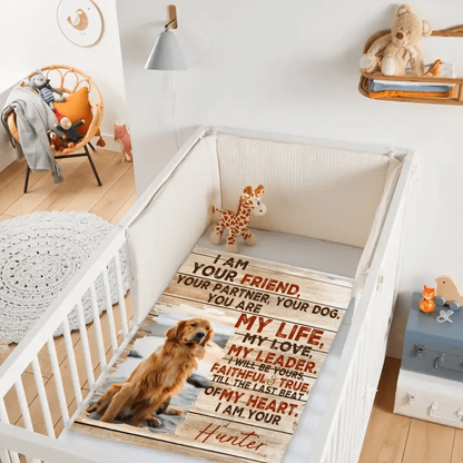 I Am Your Dog - Personalized Dog Portrait Blanket - Gift for Pet Owners
