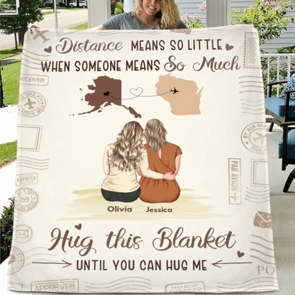 Customized Cartoon Character Hug Blanket - Personalized Theme and Character Cozy Soft Flannel Blanket - A Gift For Friends,Family