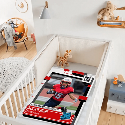 Personalized Sport Blanket: Panini Donruss Style - A Gift for the Sports Lover