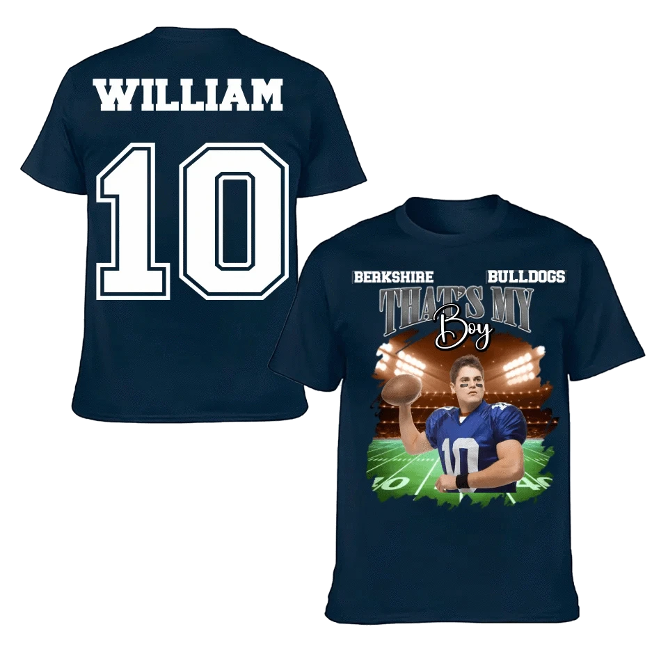 That's My Boy Personalized Jerseys Football Match Day Customized Team Names Family Photos For Player Use