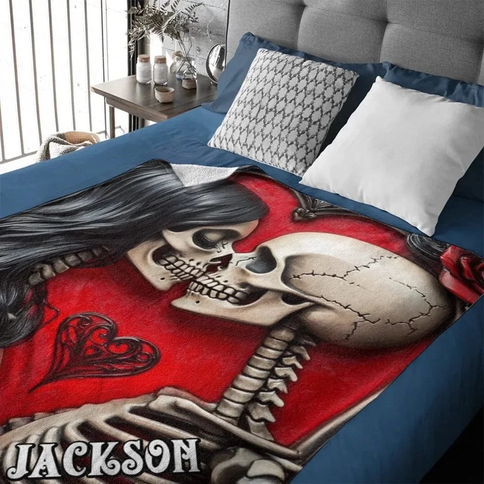 Customized Blankets Filled with Love - Personalized Name Till Death Do Us Part Eternal Love Blanket - A Gift For Boyfriend,Girlfriend,Husband,Wife