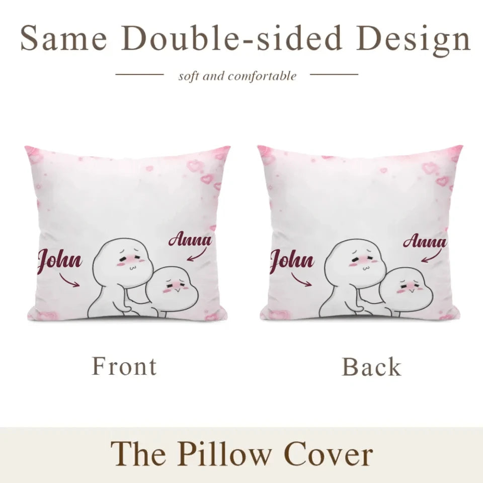 Custom Personalized Double Sided Printed Pillowcase - Fun Valentine's Day Gift Ideas for Him/Her