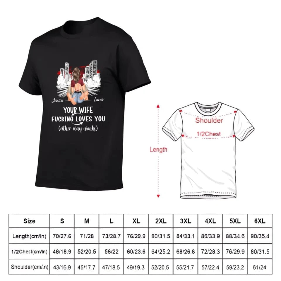 Customized Safe Driving Reminder T-shirt - Personalized Name and Character Safe Driving Themed Couple's Clothes -  A Gift For Husband,Boyfriend