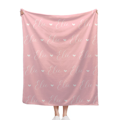 Personalized Name Customized Blanket | Multi Color Gift for Newborns, Children, and Families