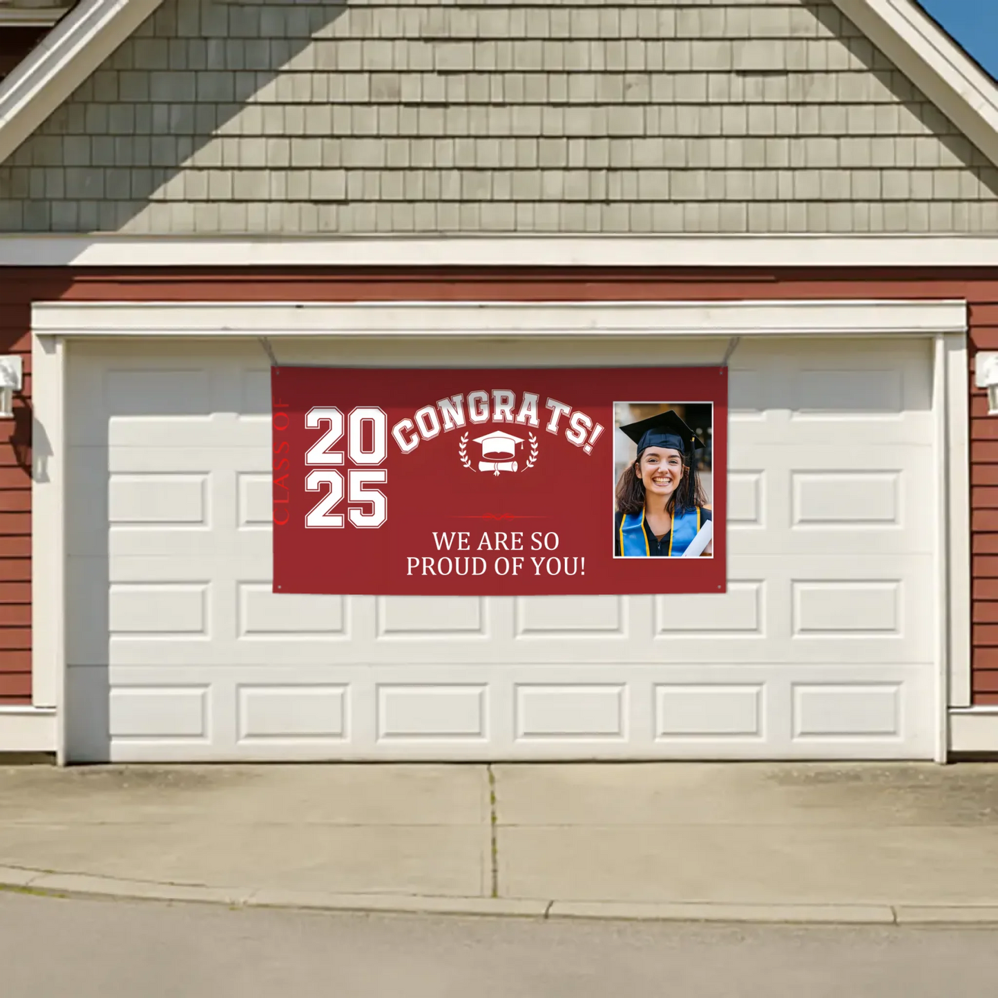 Personalized Custom Photo Banner - Congrats Class of 2025 Graduation Decor Gift