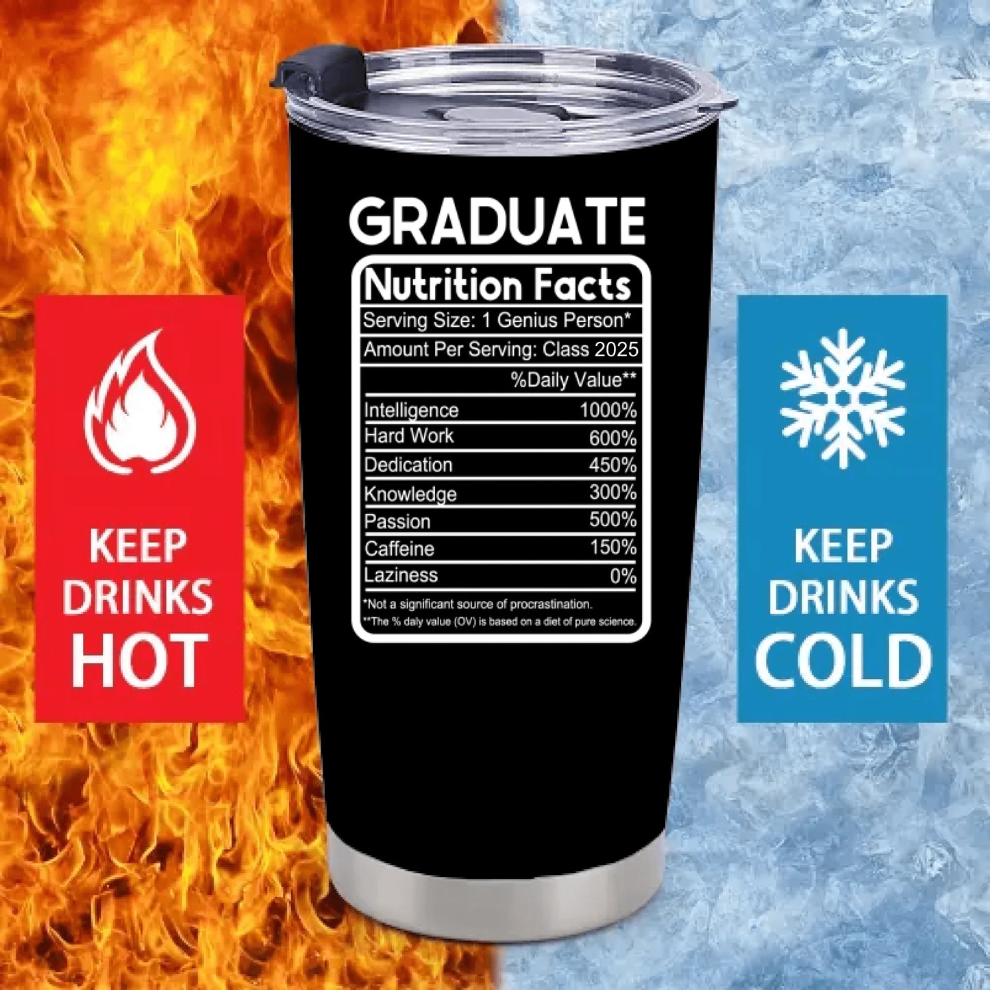 Customized Thermos Cup for Graduation Season - Personalized Name-themed Fun Advertising Text Thermos Cup - A Gift For Family,Friend,BFF,Graduate