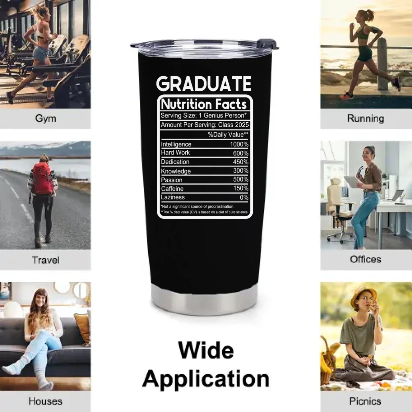 Customized Thermos Cup for Graduation Season - Personalized Name-themed Fun Advertising Text Thermos Cup - A Gift For Family,Friend,BFF,Graduate