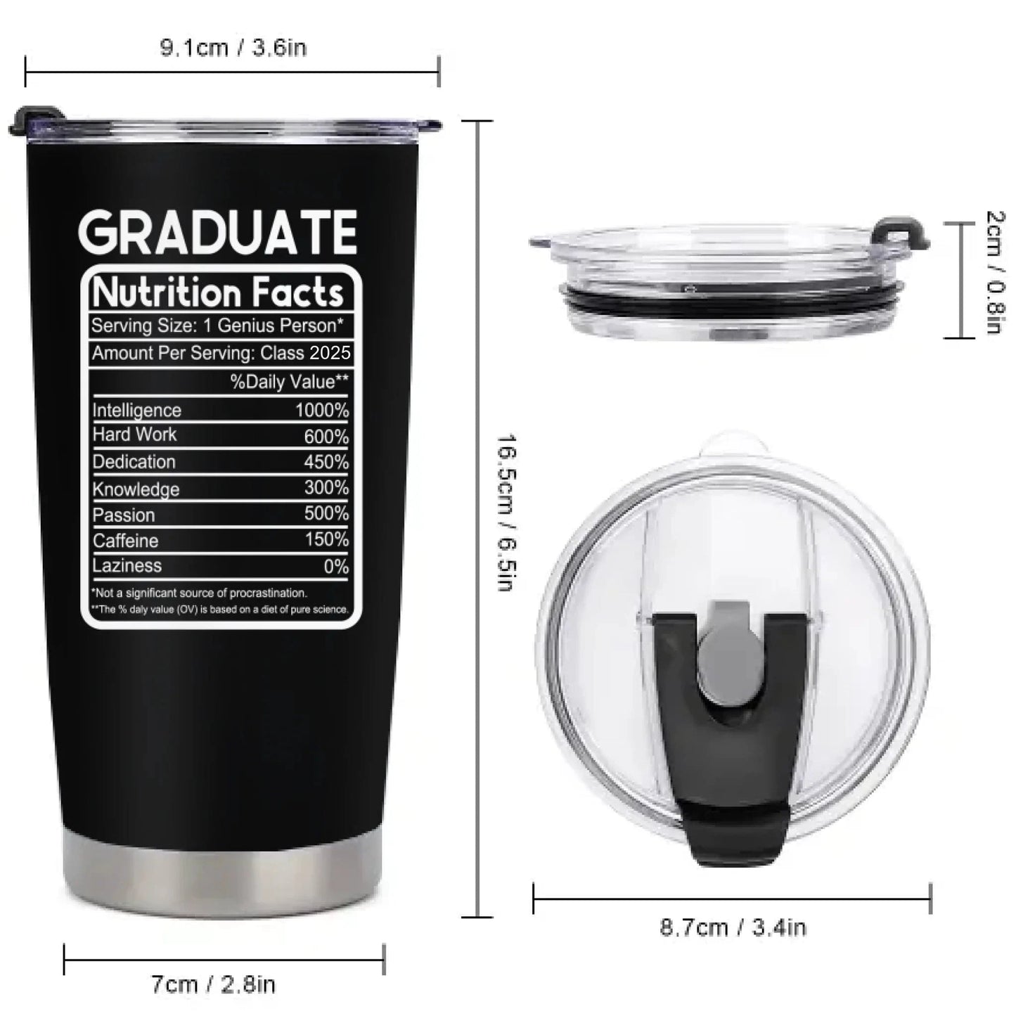 Customized Thermos Cup for Graduation Season - Personalized Name-themed Fun Advertising Text Thermos Cup - A Gift For Family,Friend,BFF,Graduate