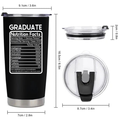 Customized Thermos Cup for Graduation Season - Personalized Name-themed Fun Advertising Text Thermos Cup - A Gift For Family,Friend,BFF,Graduate