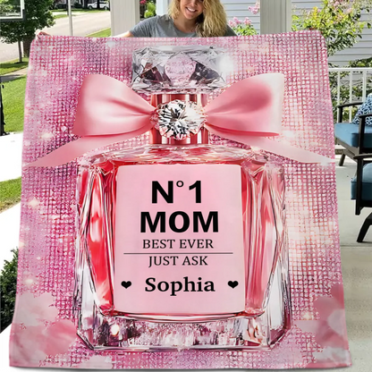 No1 Mom Ever - Personalized Mother Blanket，Mother's Day gift