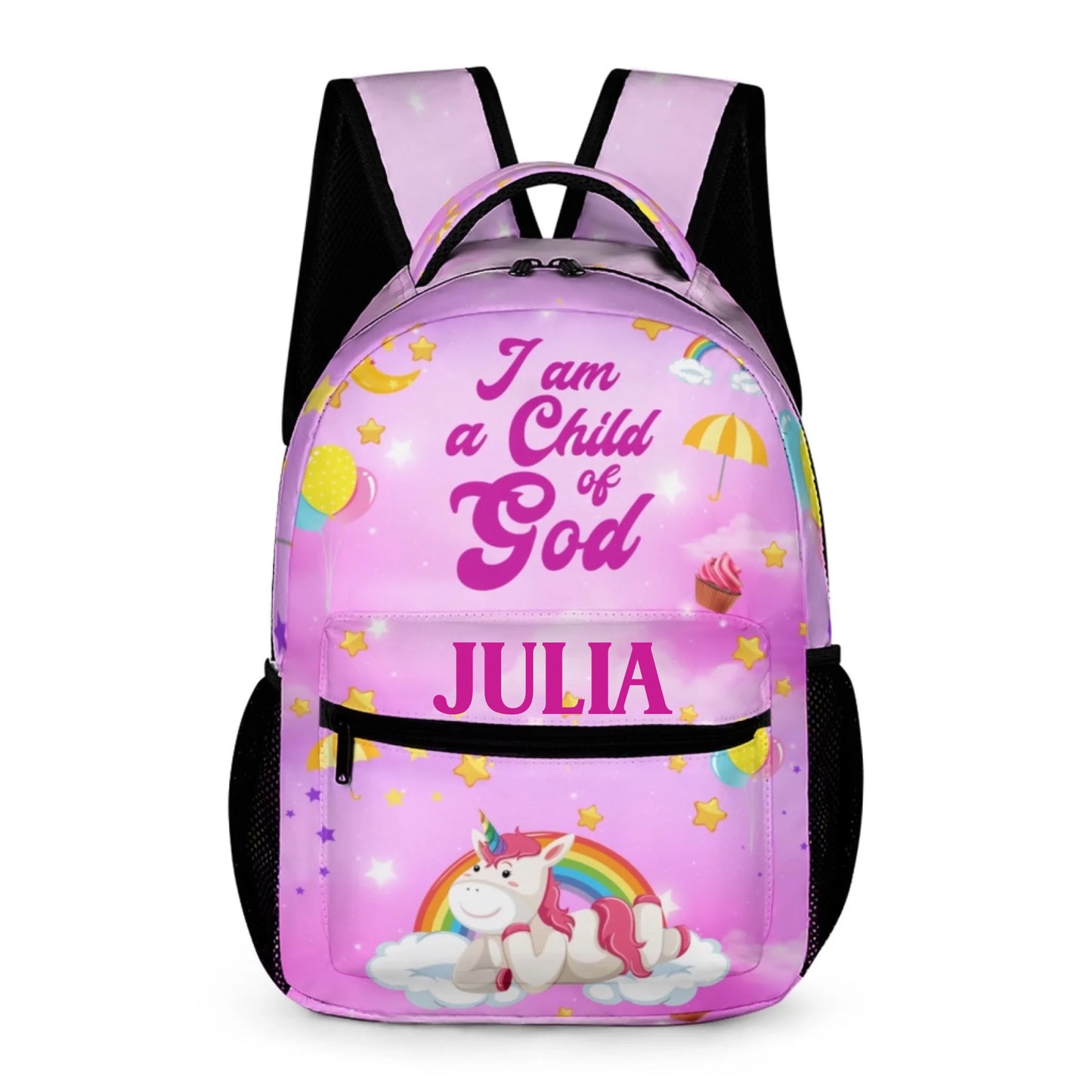 I Am A Child Of God - Personalized Name Customized School Bag - A Great Gift For Your Child For The School Season!