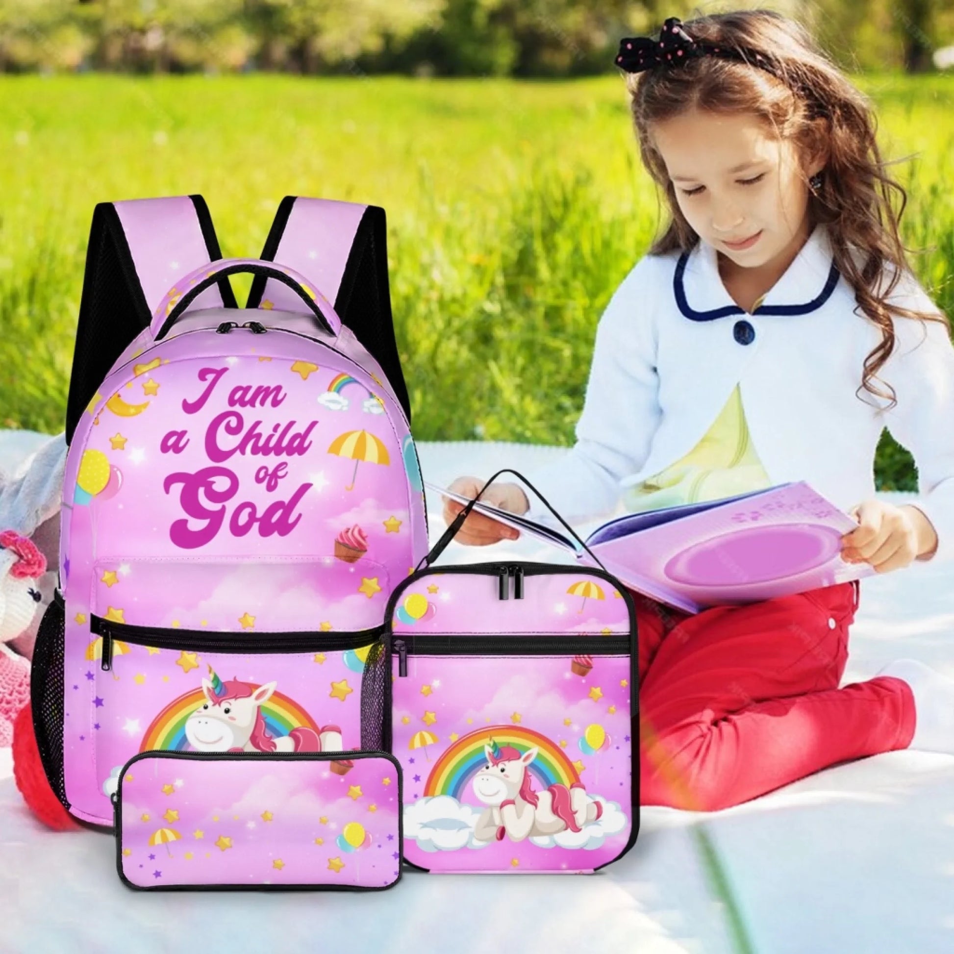 I Am A Child Of God - Personalized Name Customized School Bag - A Great Gift For Your Child For The School Season!_SG4IIQVPVARQ8-3