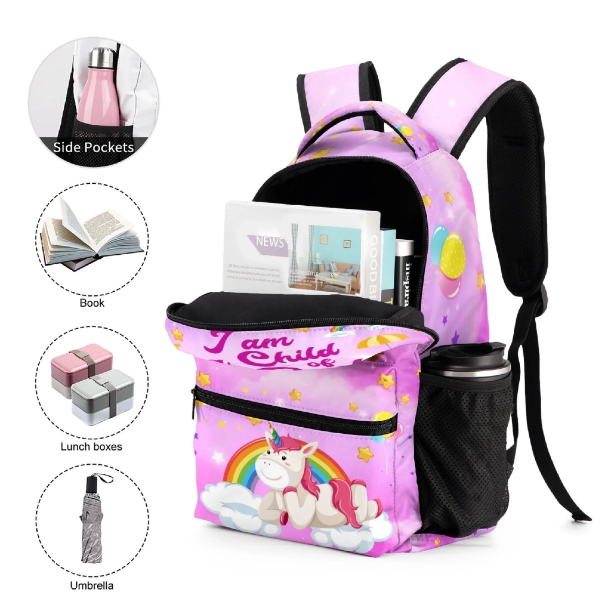 I Am A Child Of God - Personalized Name Customized School Bag - A Great Gift For Your Child For The School Season!_SG4IIQVPVARQ8-5