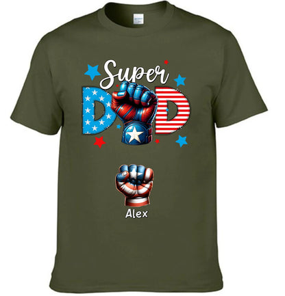 Super Dad - Personalized t-shirt For Dad,Gift For Dad