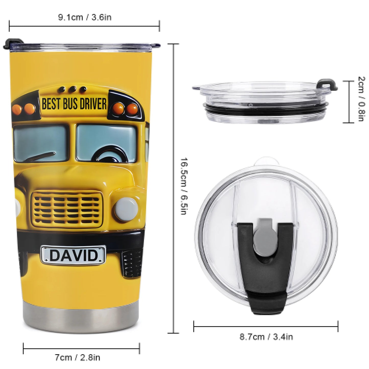 Best Bus Driver - Personalized Name Mug