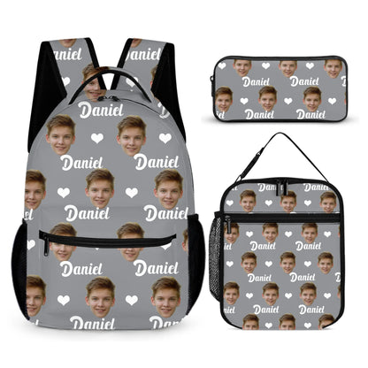 free shipping✈️ Customized Boys Backpacks Personalized with Face Prints