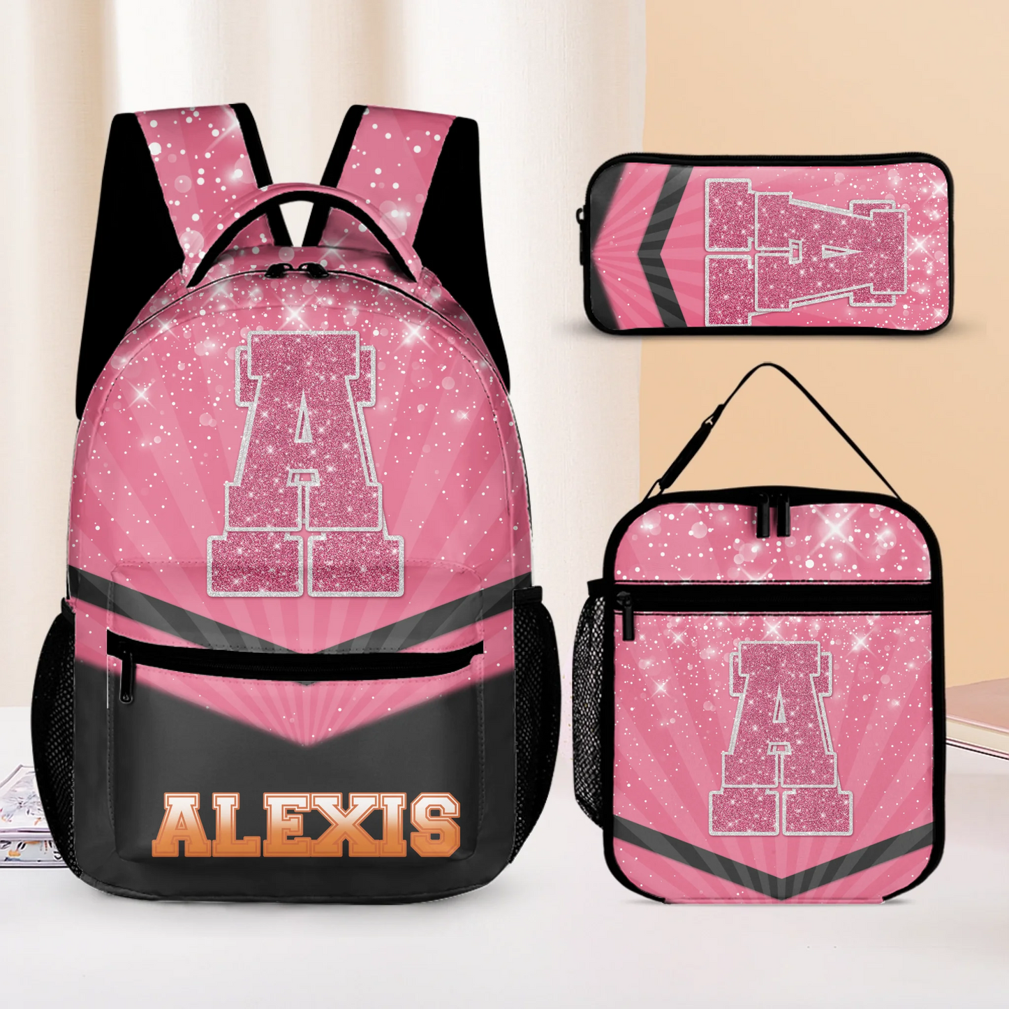 free shipping✈️  Customized Backpack - Personalized Glitter Monogrammed Name Bags for Kindergarten, Preschool and Elementary School Children✨
