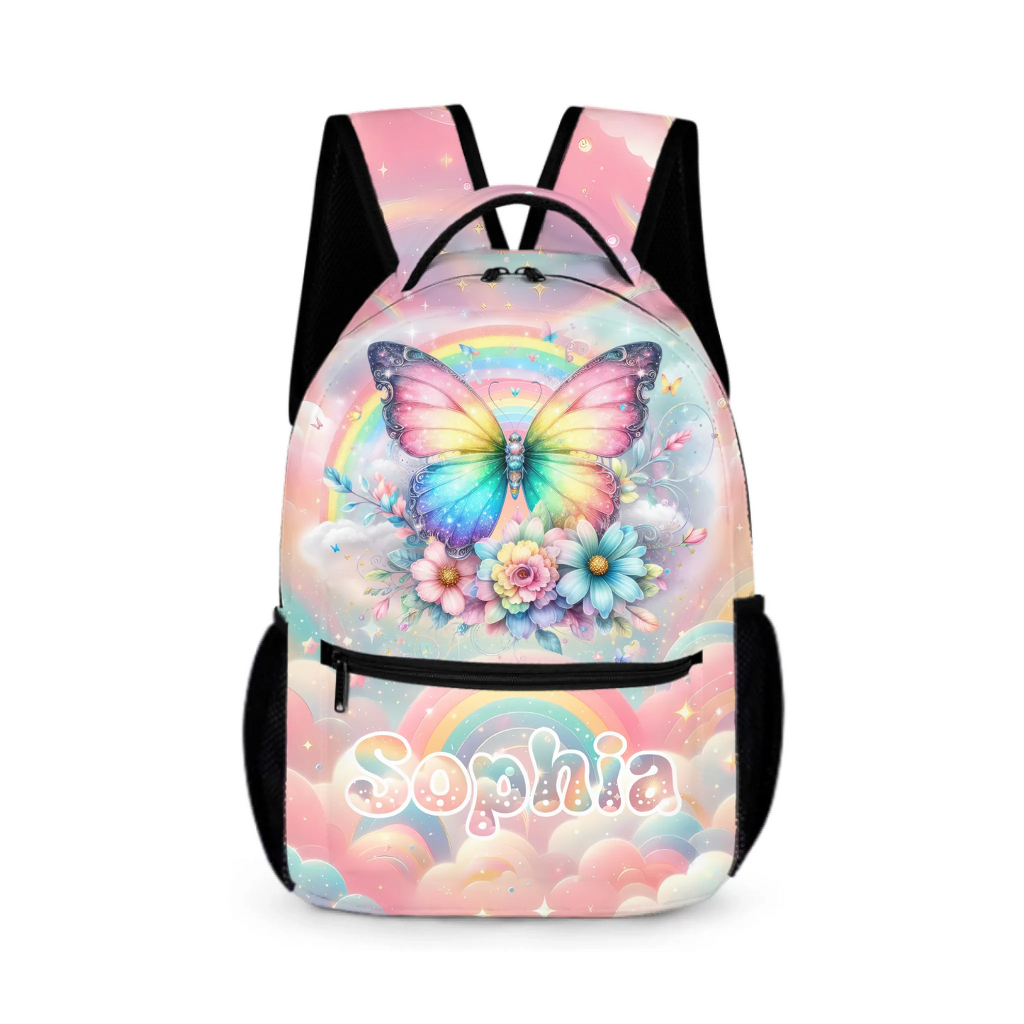 Rainbow Butterfly - Personalized Backpack｜Back-to-School Gift